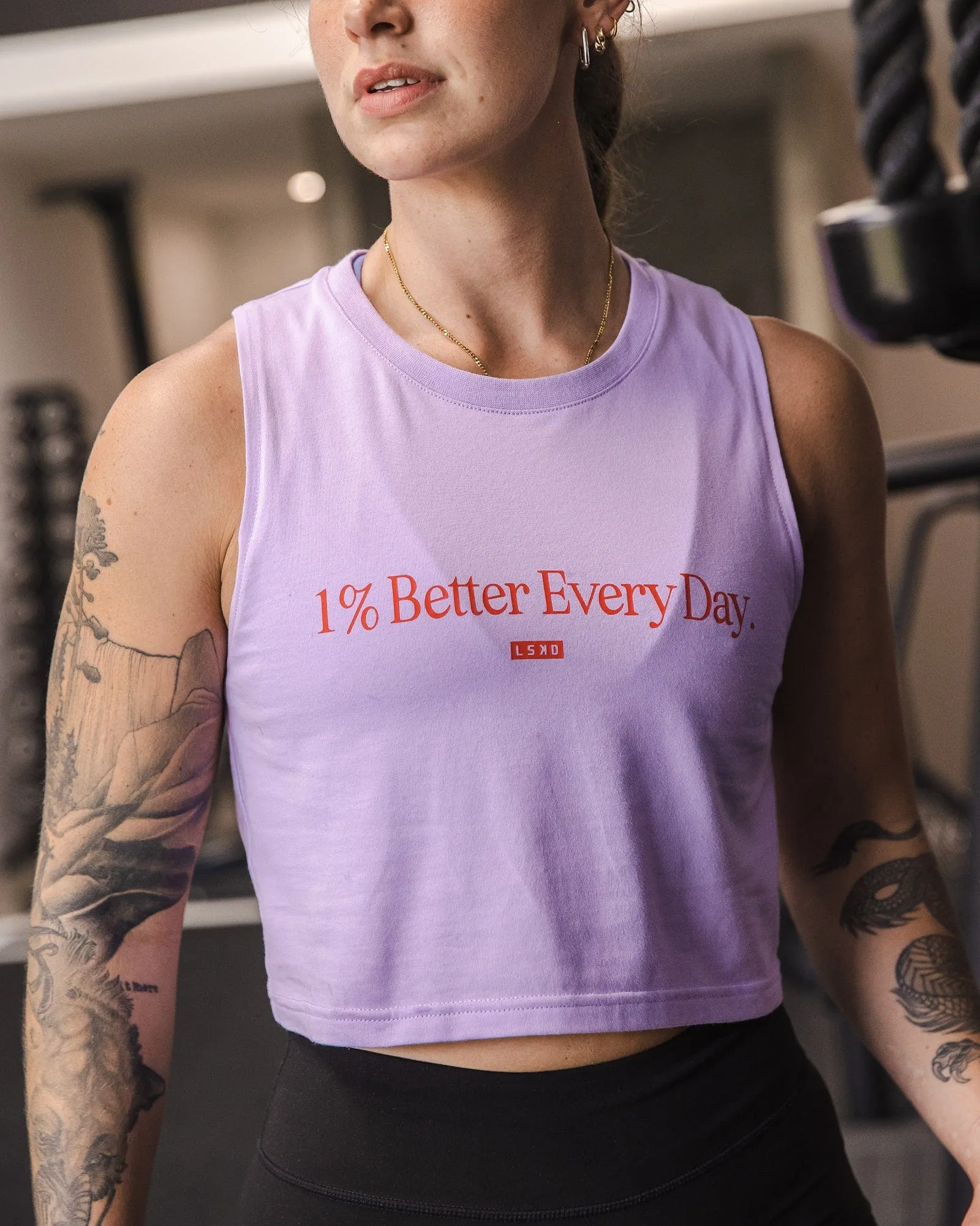 1% Better FLXCotton Tank - Purple-Red