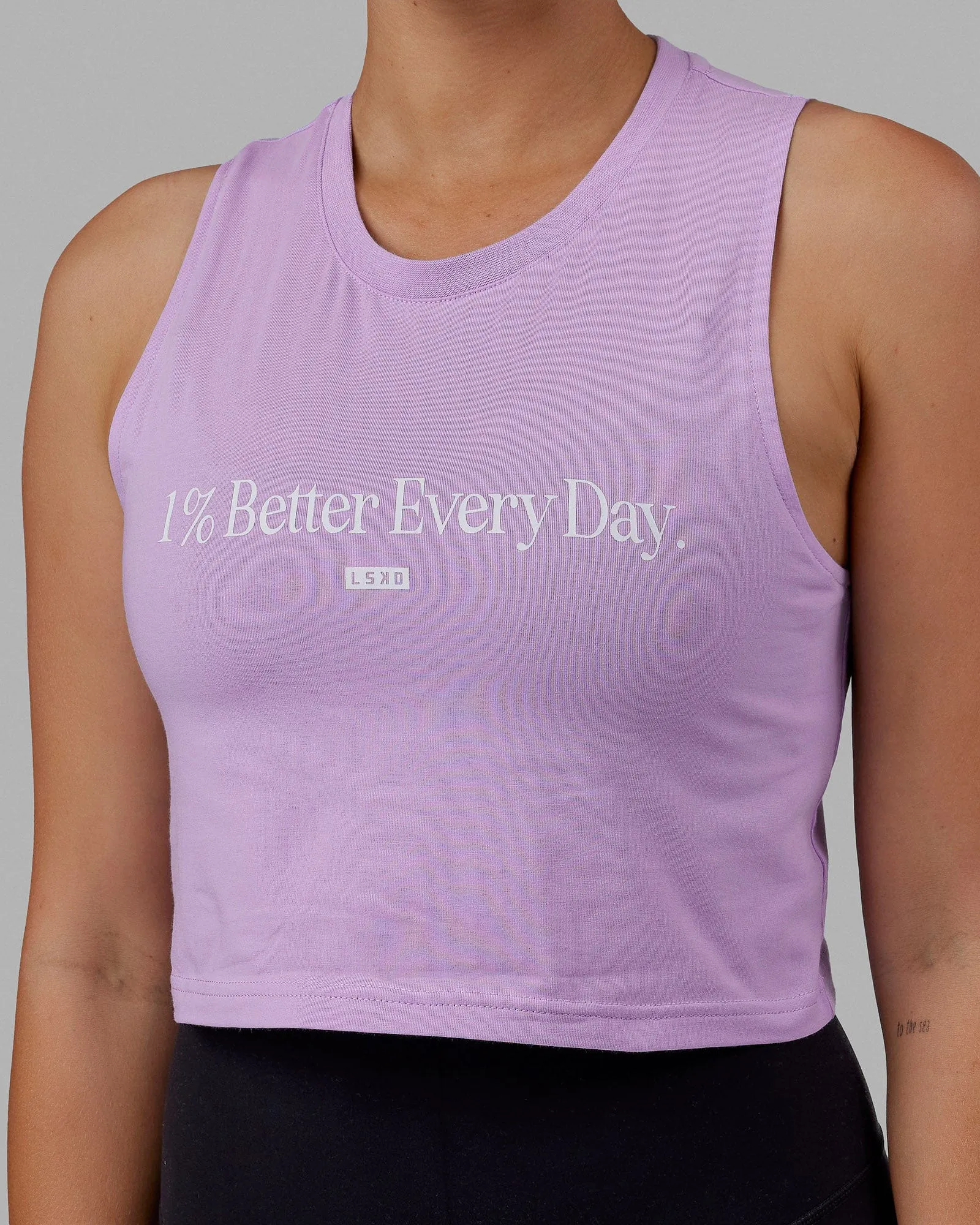 1% Better FLXCotton Tank - Purple-White