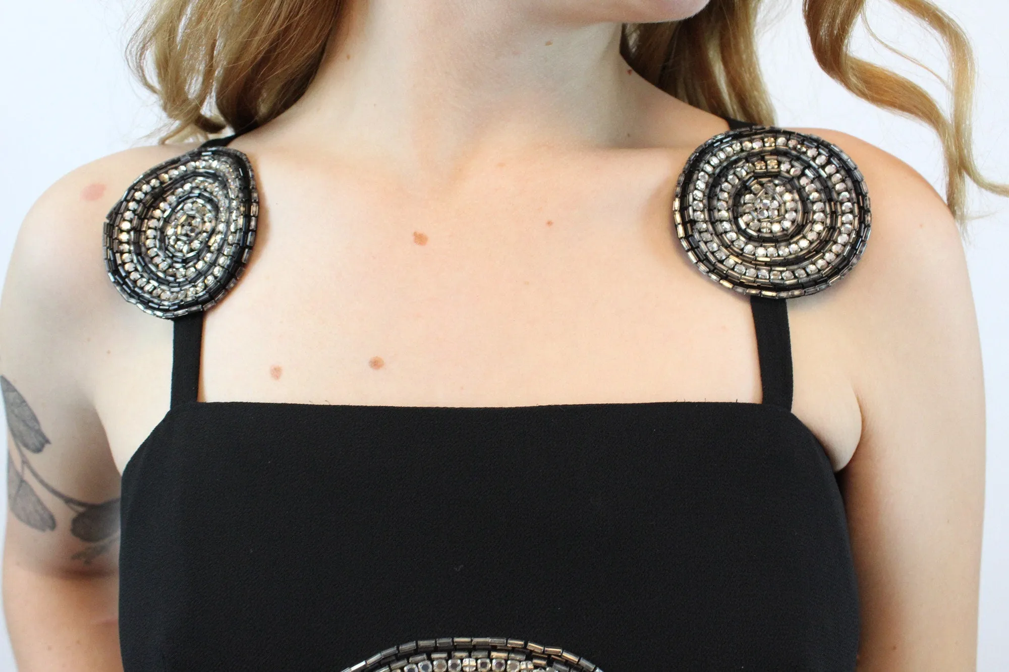 1960s MR BLACKWELL custom jumpsuit sequin xs | new winter