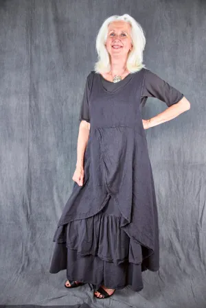 6214A  Tulip Midlayer Black Sand-U