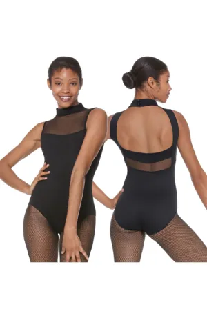 Adult Mesh Mockneck Bodysuit