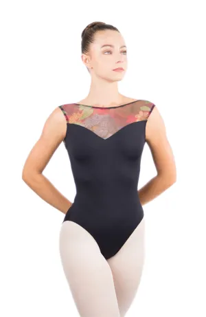 Adult Mesh Yoke Tank Bodysuit