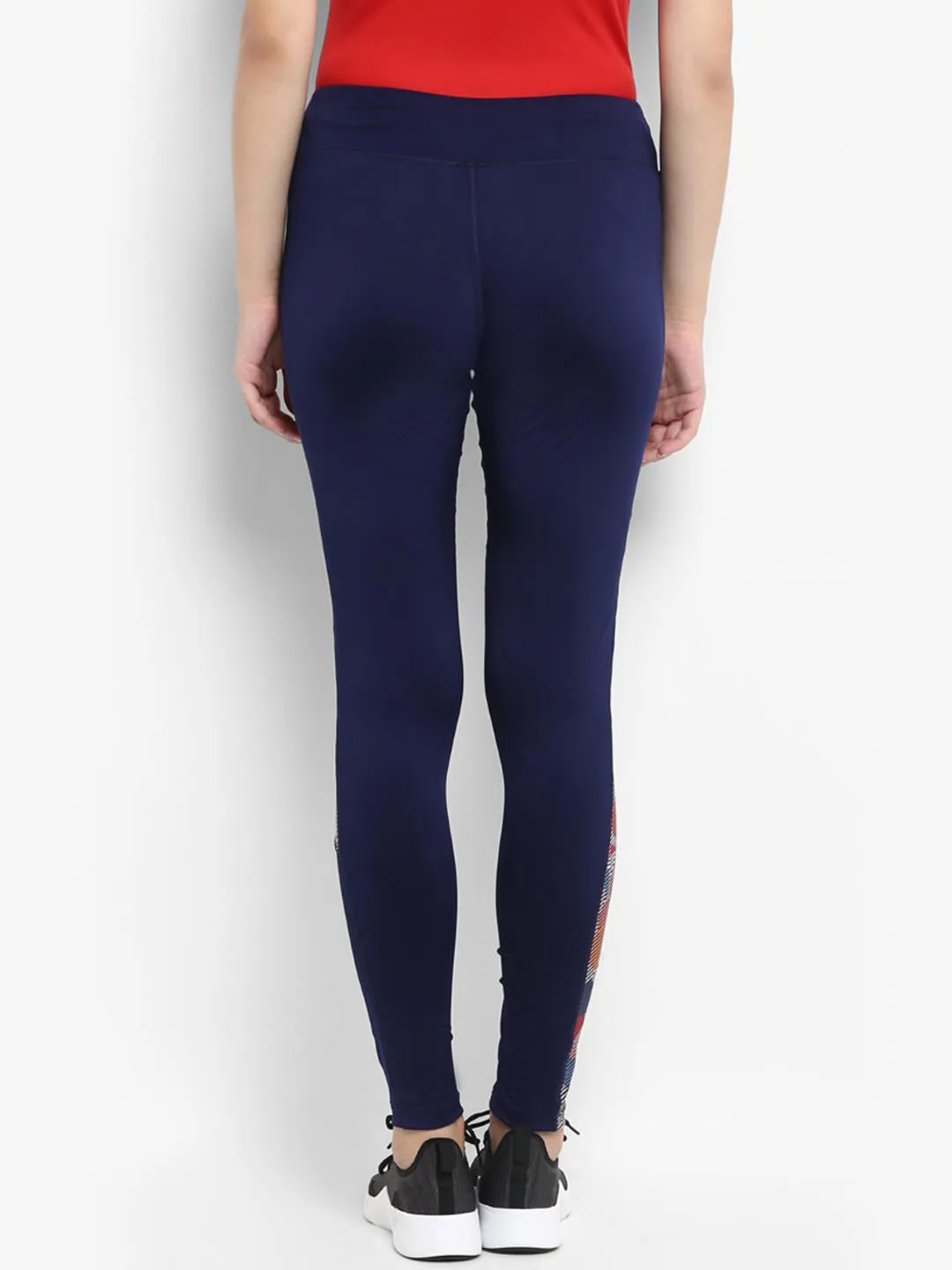 Alcis Women Solid Navy Blue Tights