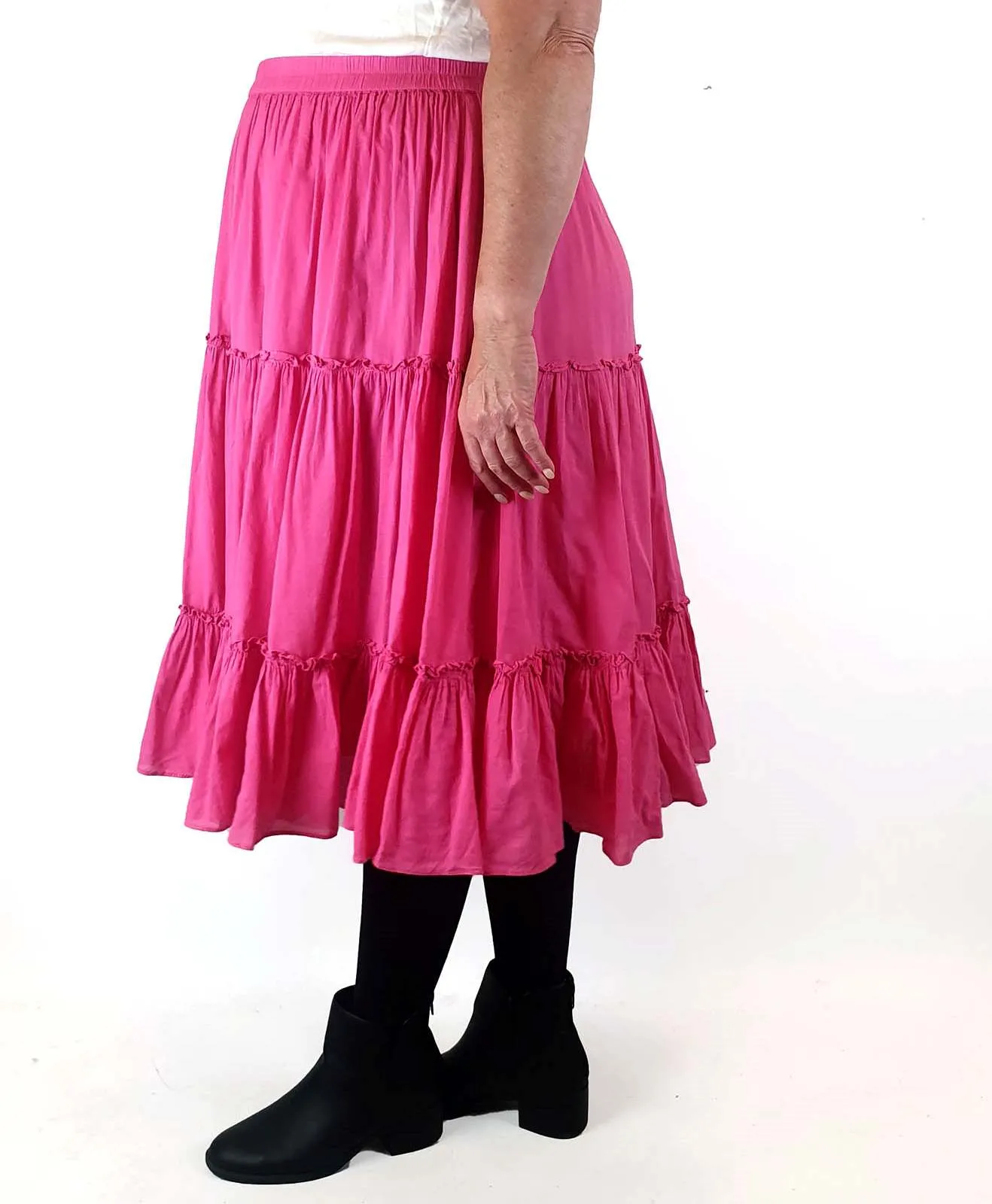 Alessandra pink tiered skirt size XL