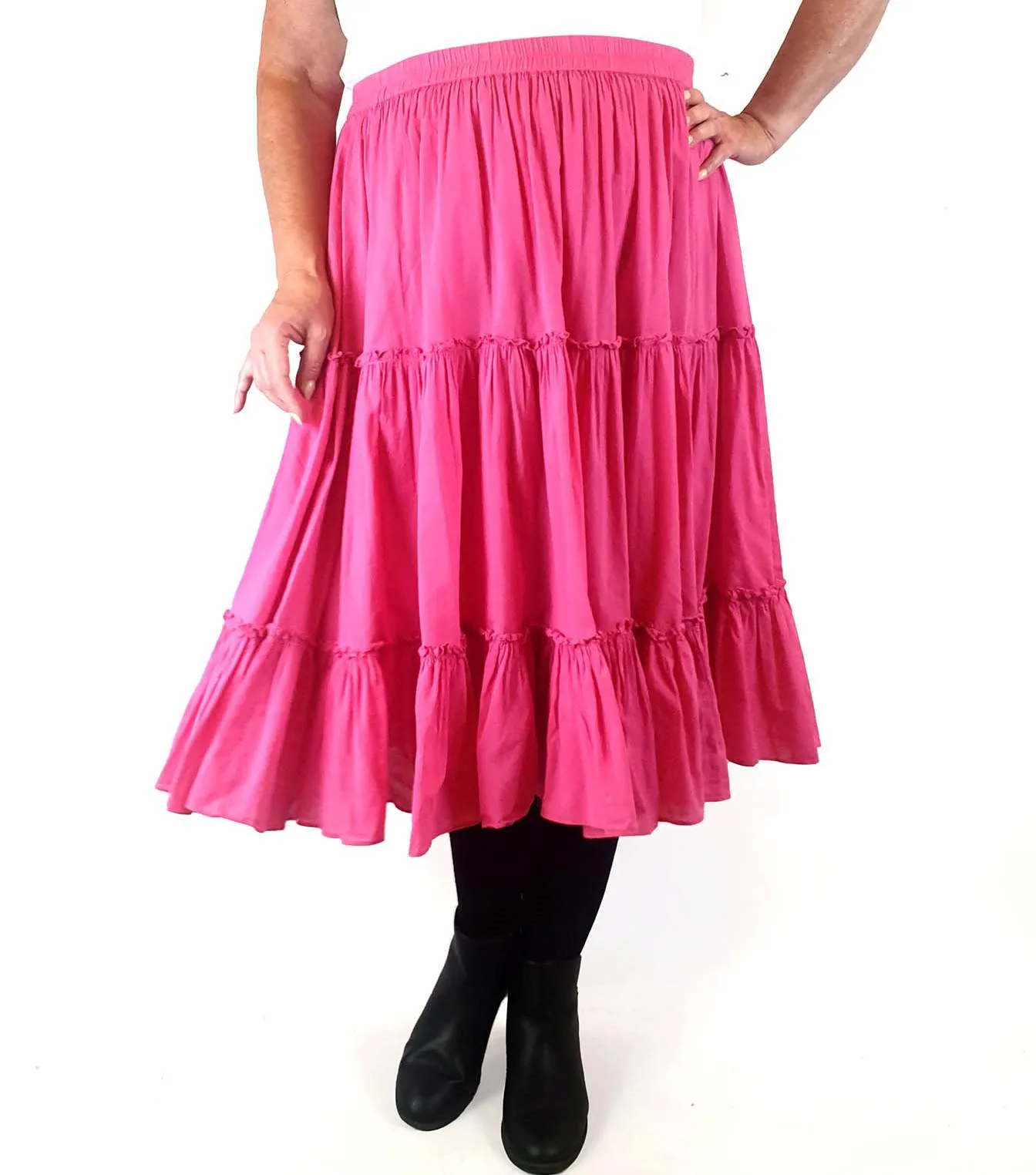 Alessandra pink tiered skirt size XL