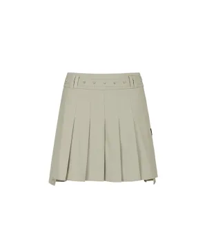 ANEW Golf Women's Buckle Point Pleats Skirt - Light Beige