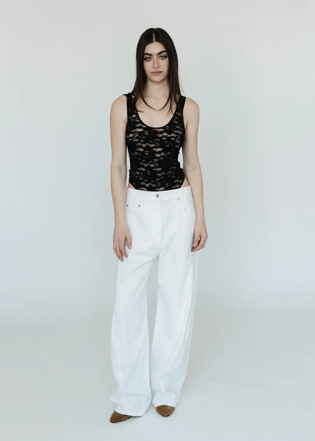 Anine Bing Alysha Bodysuit in Black
