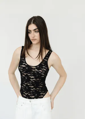 Anine Bing Alysha Bodysuit in Black