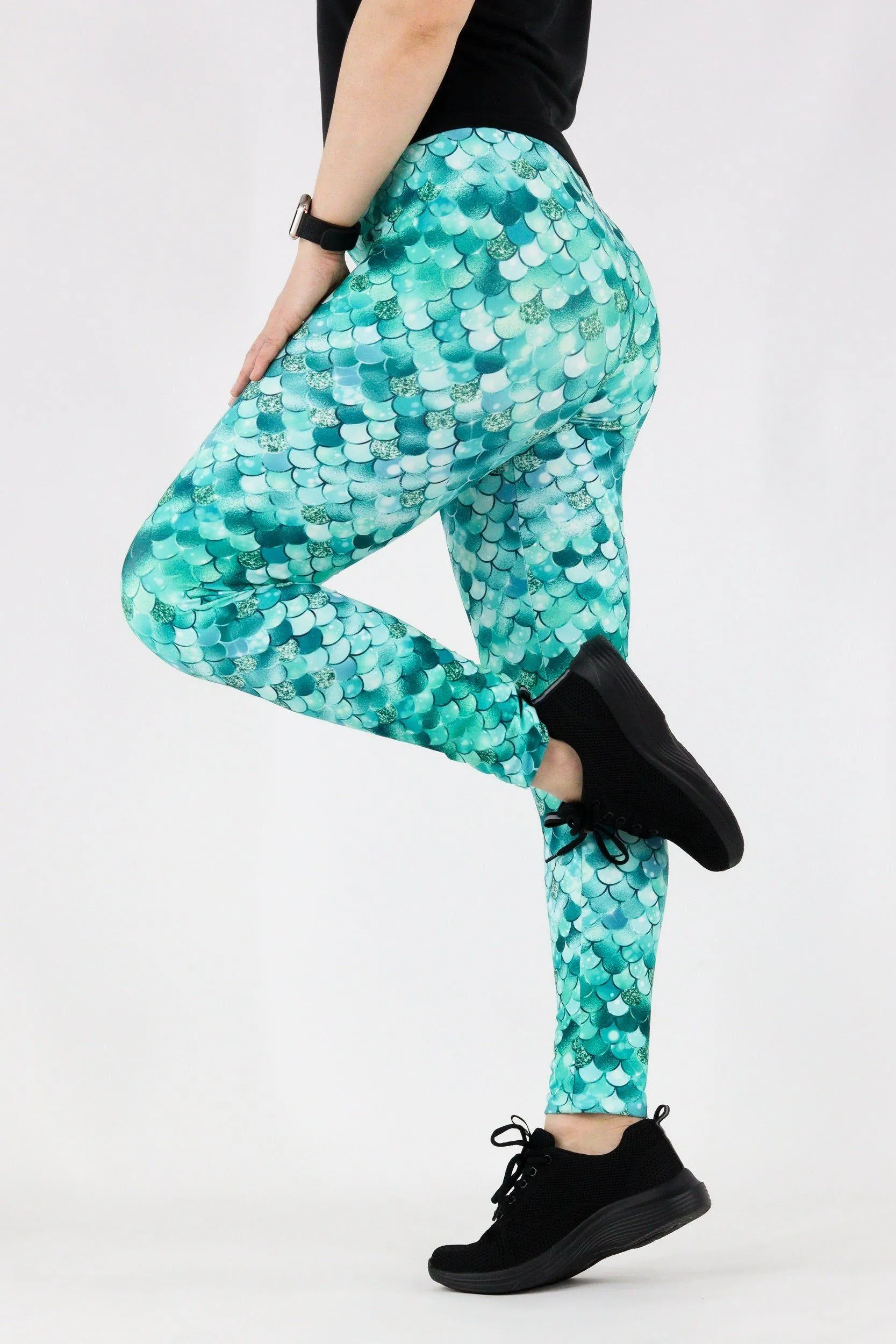 Aquamarine Mermaid - Casual - Long Full Leggings