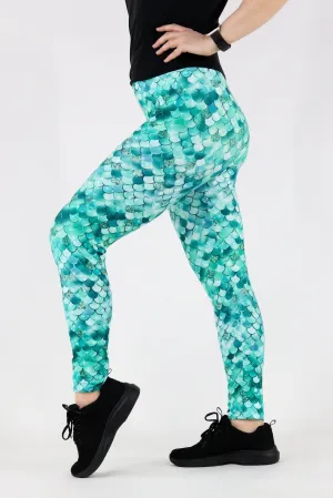 Aquamarine Mermaid - Casual - Long Full Leggings