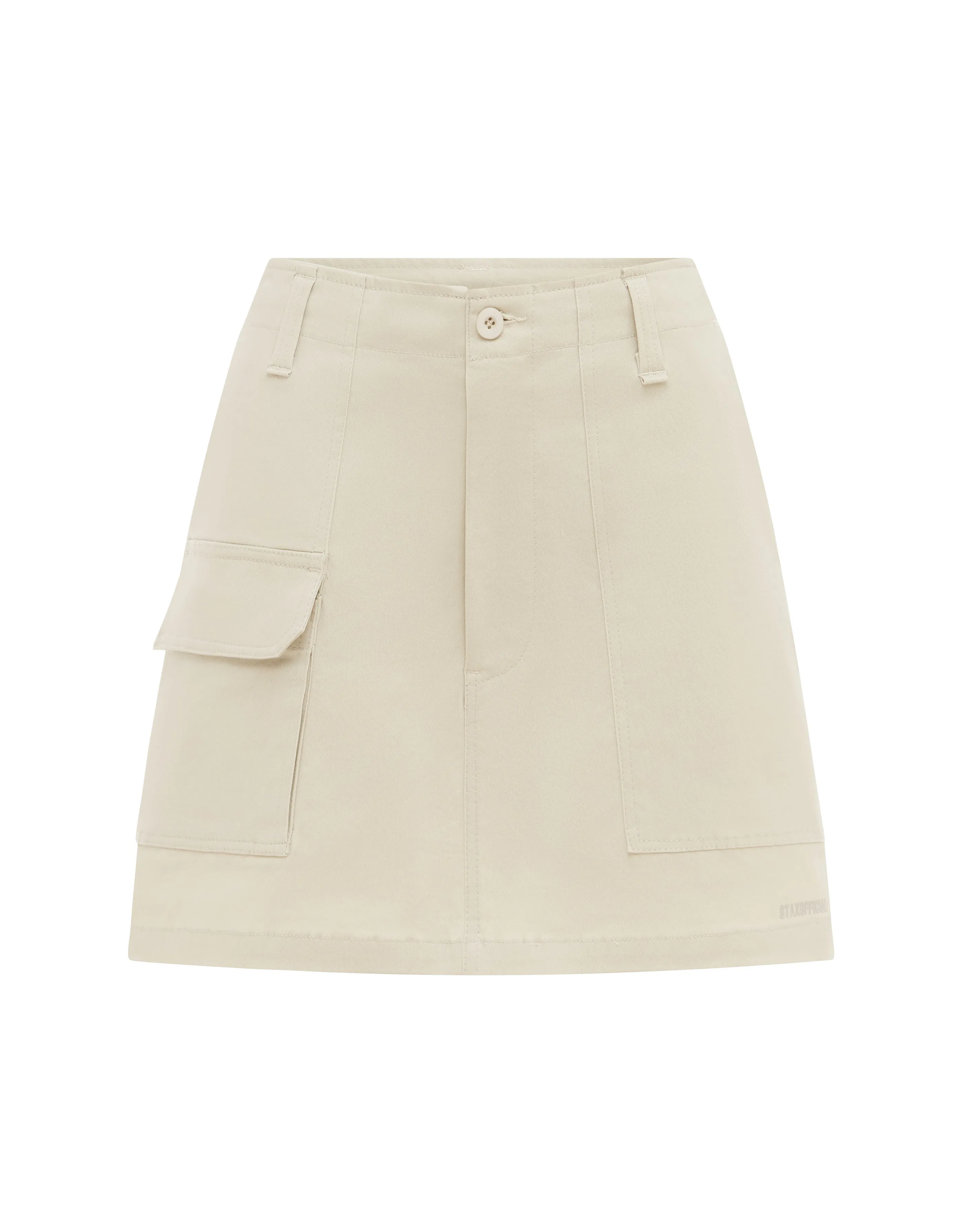 AW Desert Cargo Skirt- Oat (Beige)