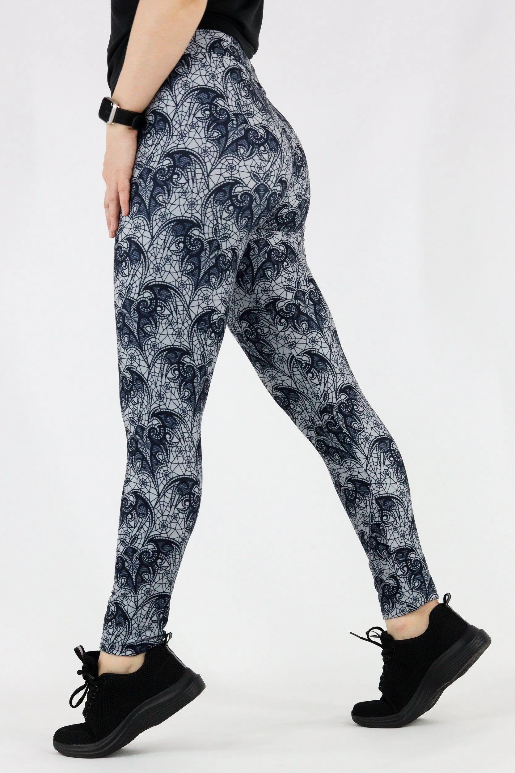 Bat Lace - Casual Full Leggings