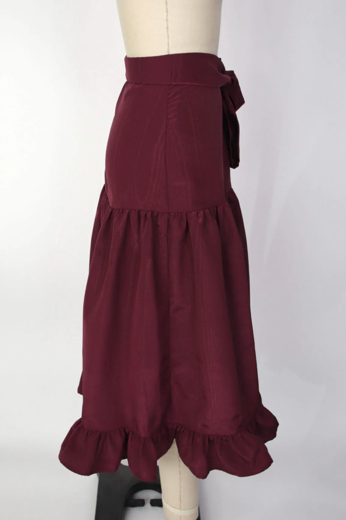 Batsheva Moire Bow Skirt