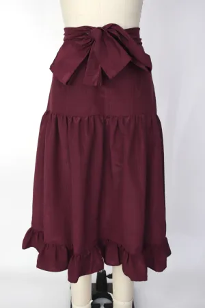 Batsheva Moire Bow Skirt