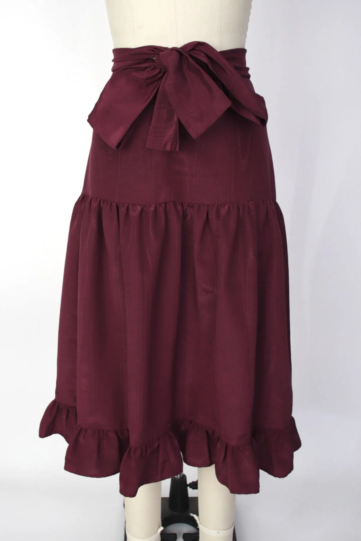 Batsheva Moire Bow Skirt