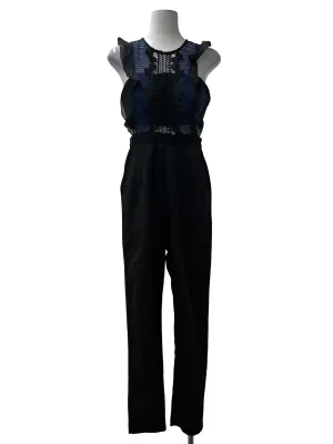 Black Blue Laced Jumper