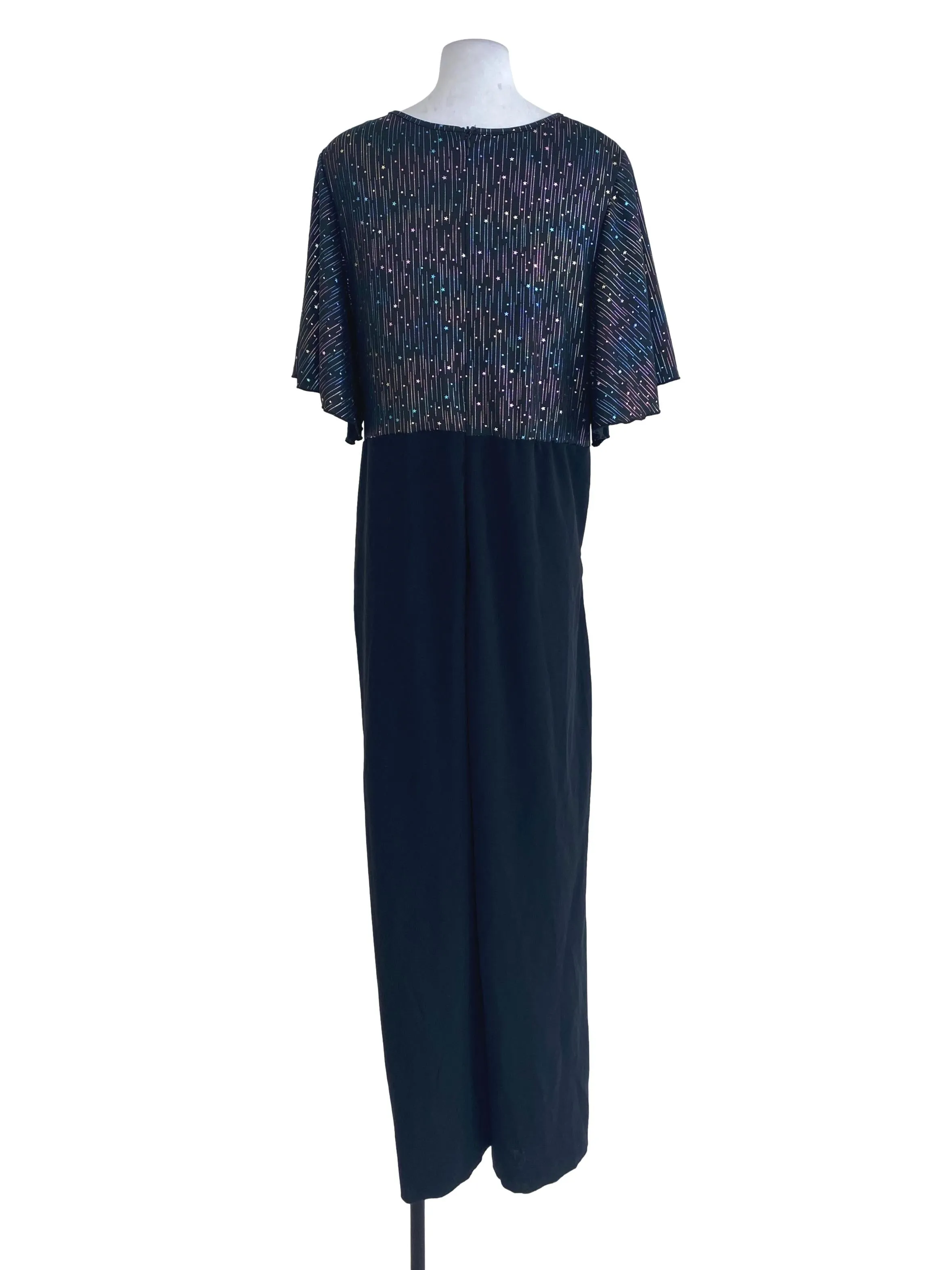 Black Glitter Jumpsuits