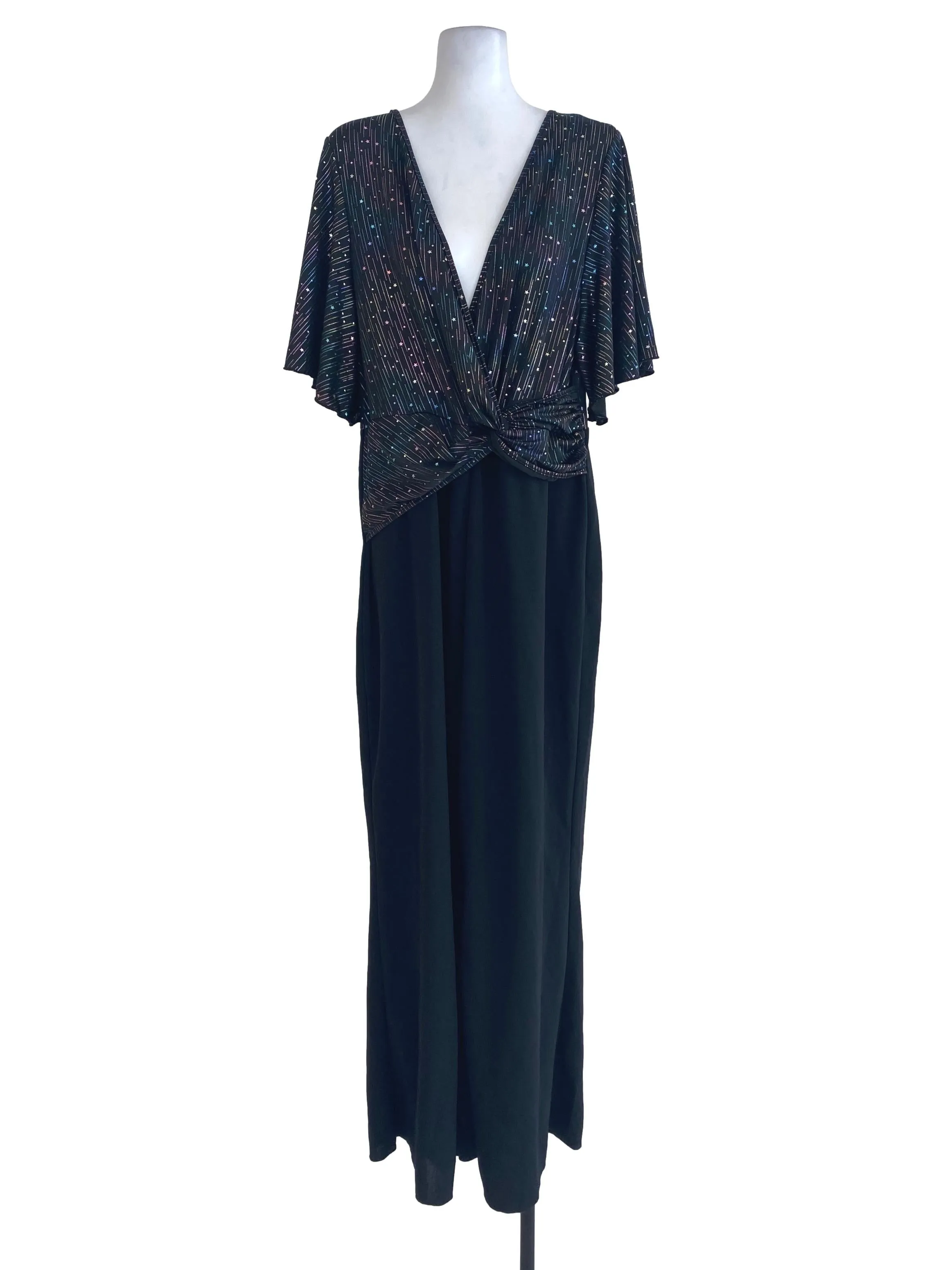 Black Glitter Jumpsuits