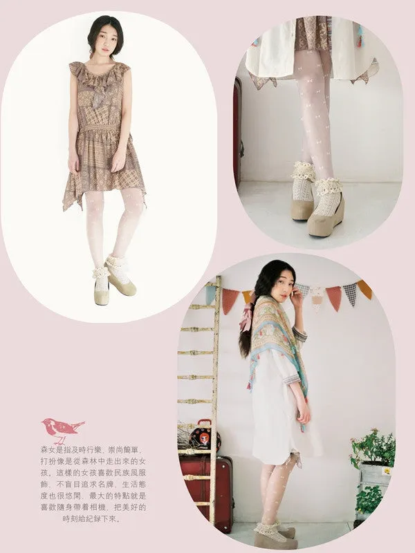 candy-colored bow pantyhose