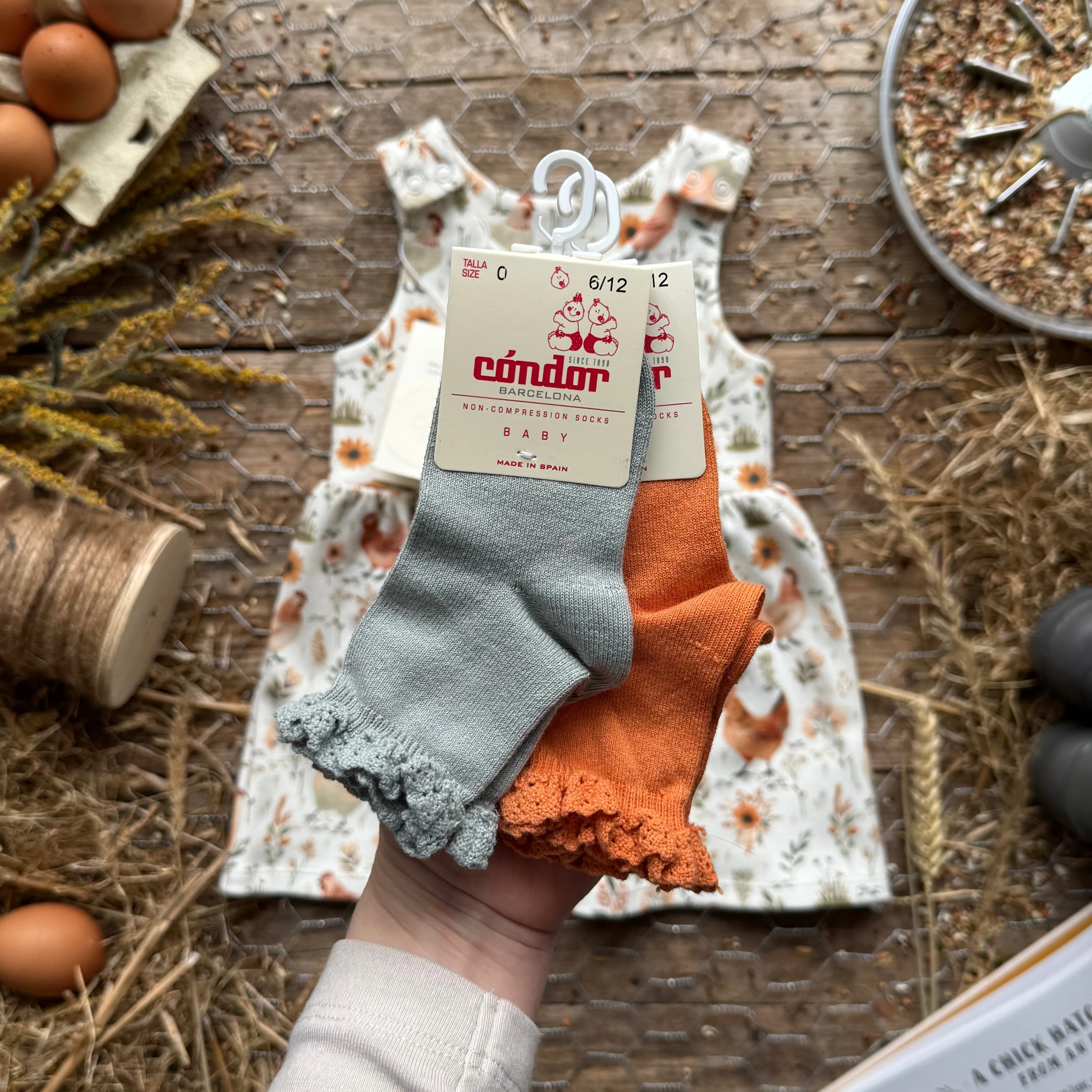 Chicken Meadow Bloomer Romper