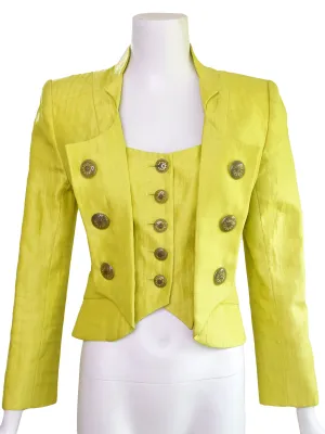 Christian Lacroix 1980s Chartreuse Jacket