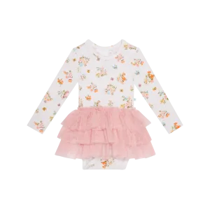 Clemence - Long Sleeve Tulle Skirt Bodysuit