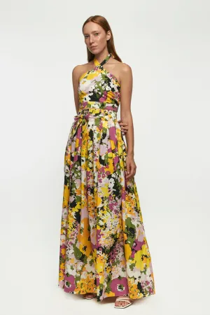 Cross Body Crop | Tie Up Maxi Skirt