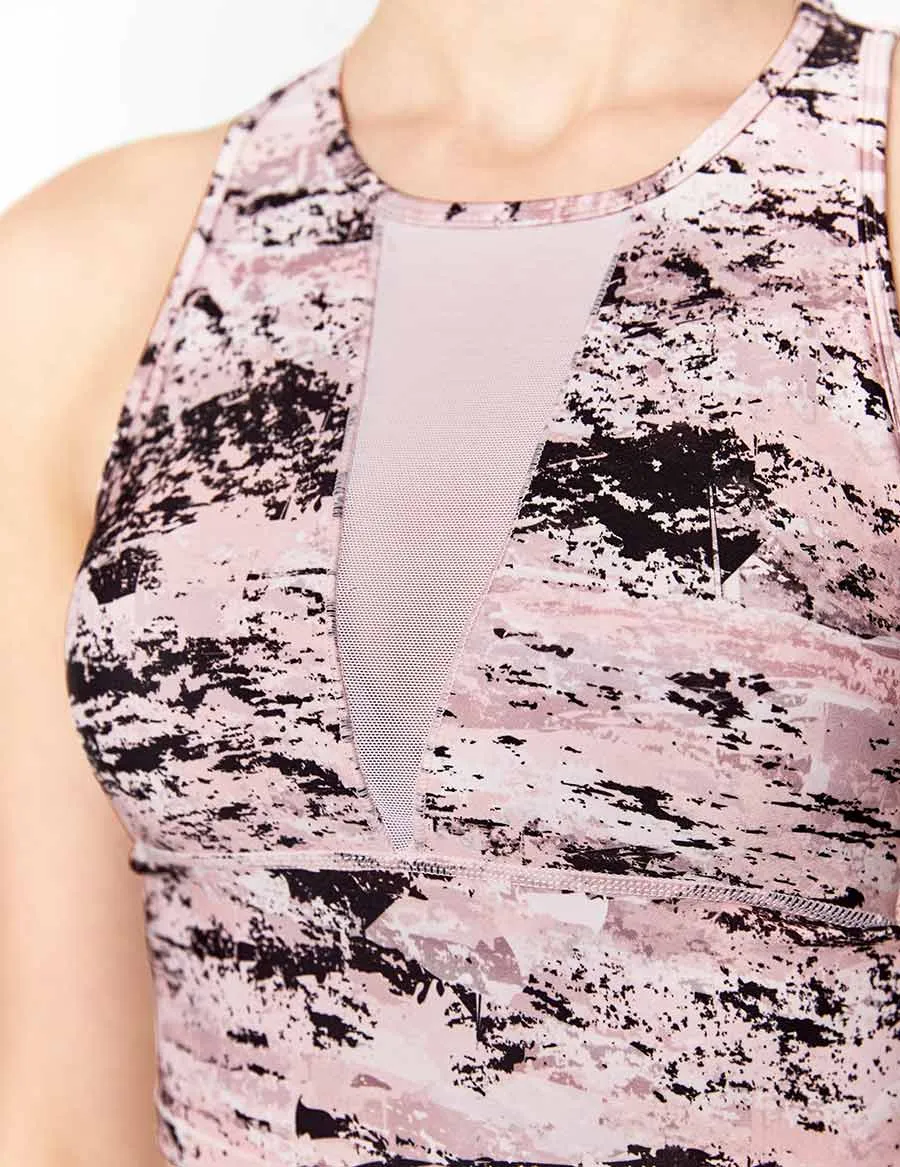 easyoga LA-VEDA Noble Cropped Tank1 - FC5 Mottled Pink
