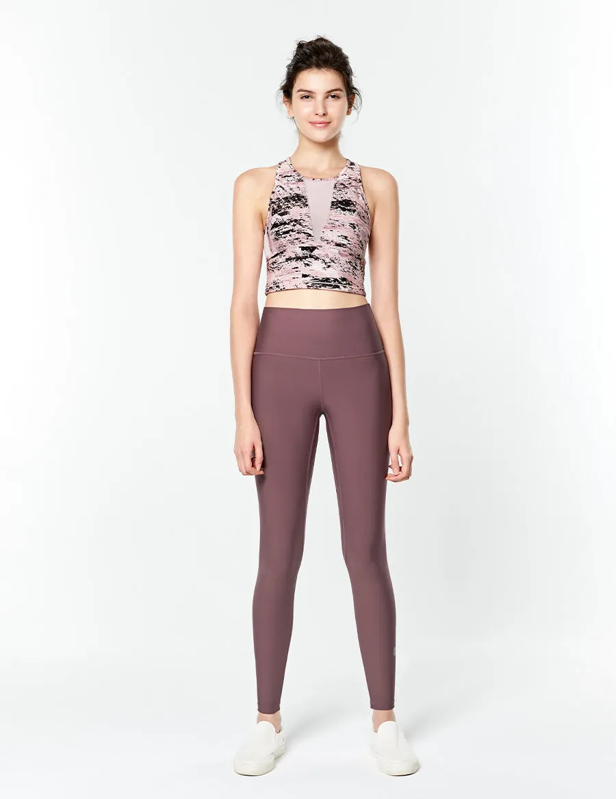 easyoga LA-VEDA Noble Cropped Tank1 - FC5 Mottled Pink
