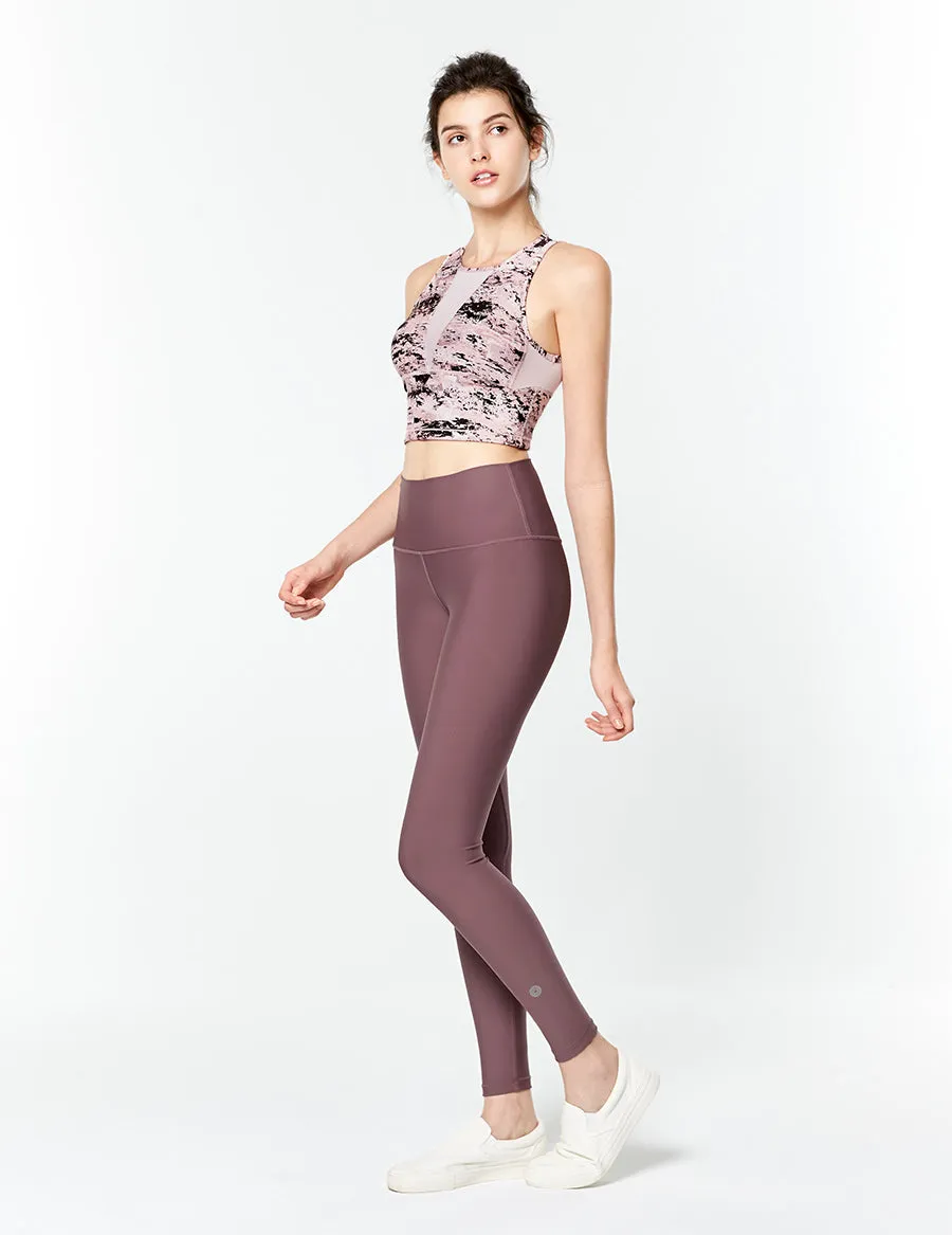 easyoga LA-VEDA Noble Cropped Tank1 - FC5 Mottled Pink