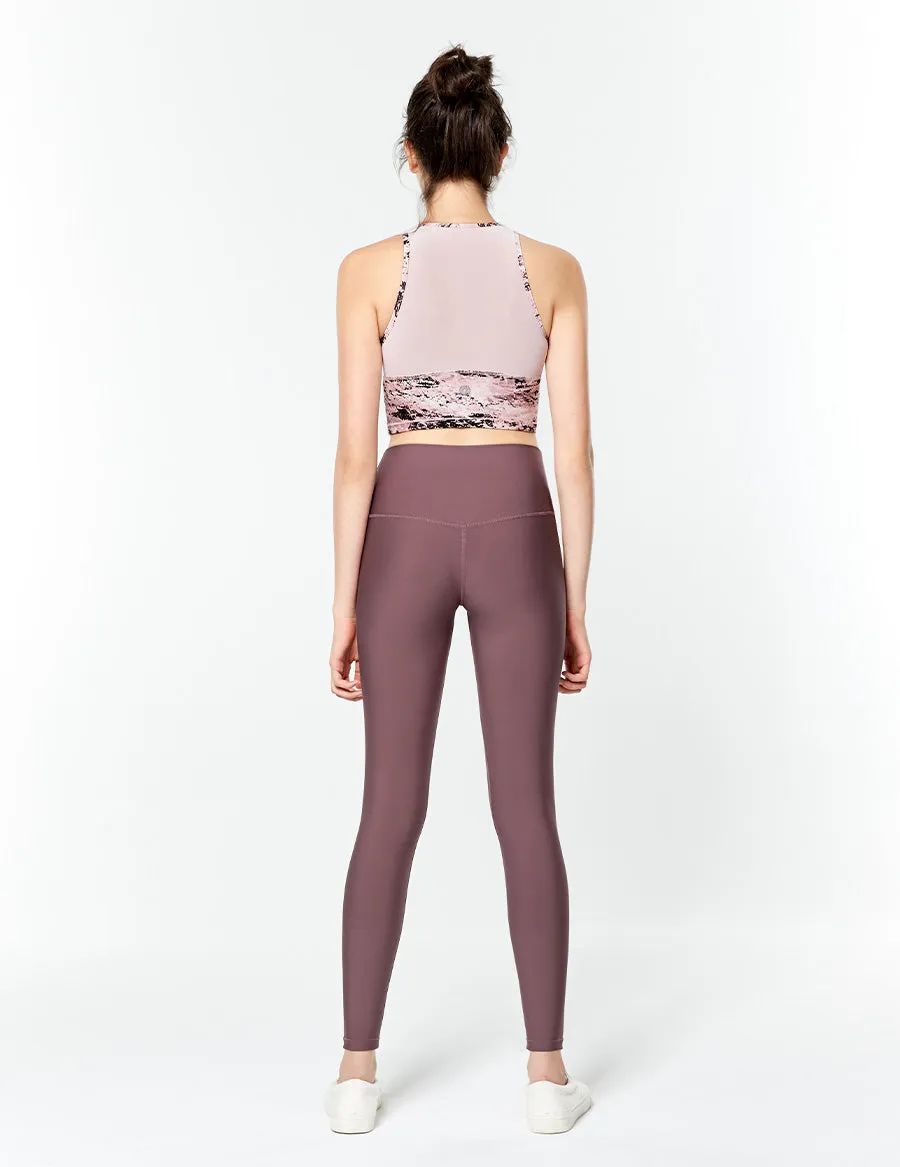 easyoga LA-VEDA Noble Cropped Tank1 - FC5 Mottled Pink