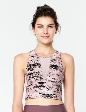easyoga LA-VEDA Noble Cropped Tank1 - FC5 Mottled Pink