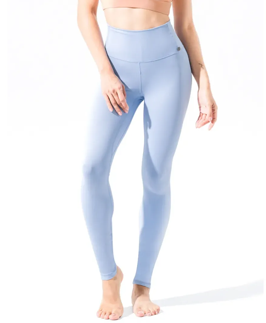 easyoga LA-VEDA Ribbing Tights - B39 Baby Blue