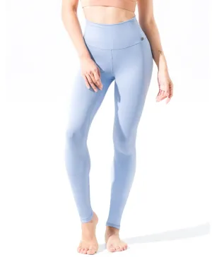 easyoga LA-VEDA Ribbing Tights - B39 Baby Blue