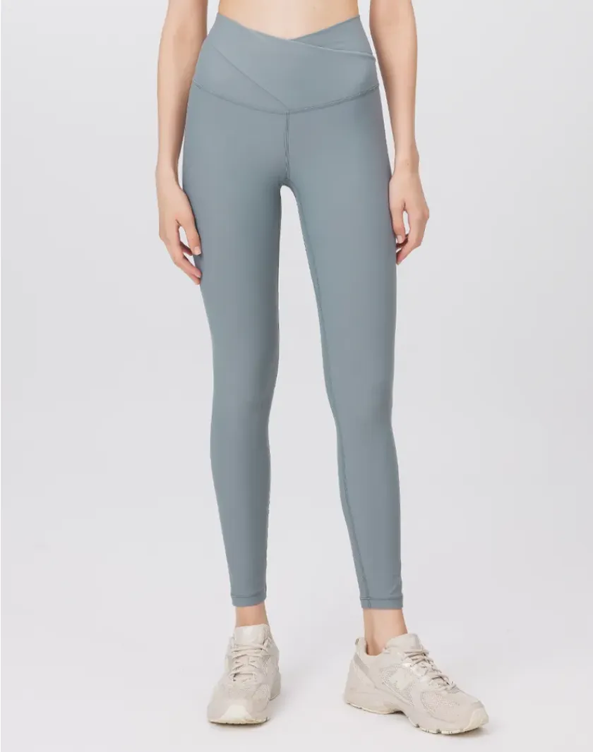 easyoga Lespiro Groove Mid-Rise Tights - G29 Pale Green