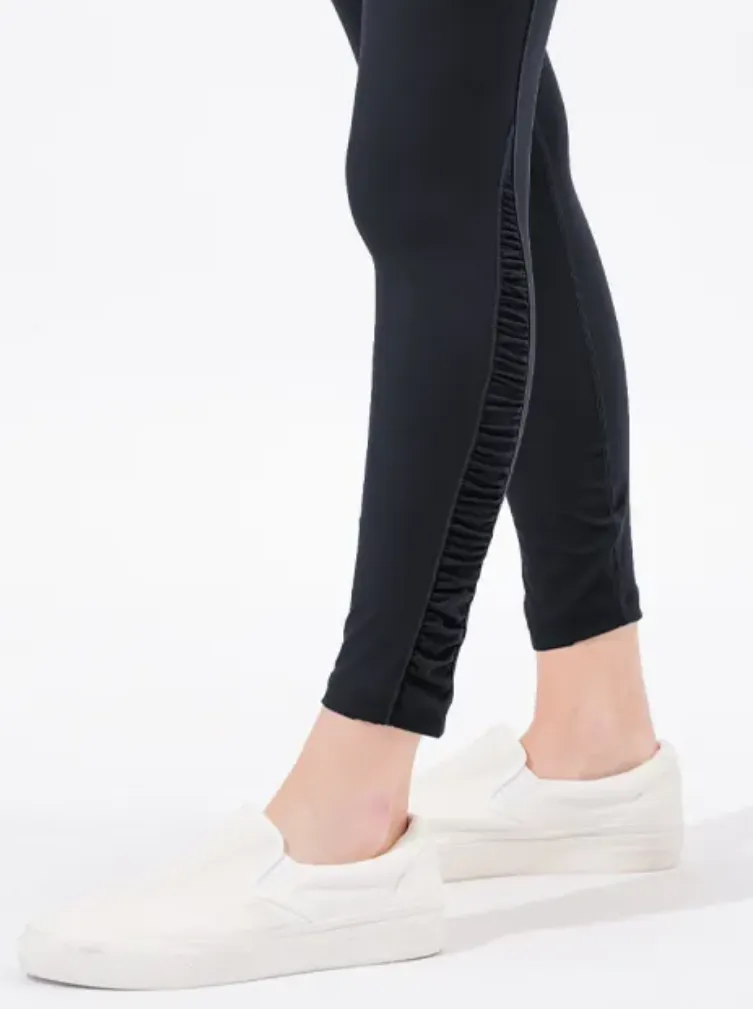easyoga LESPIRO Shirring Tights - L1 Black