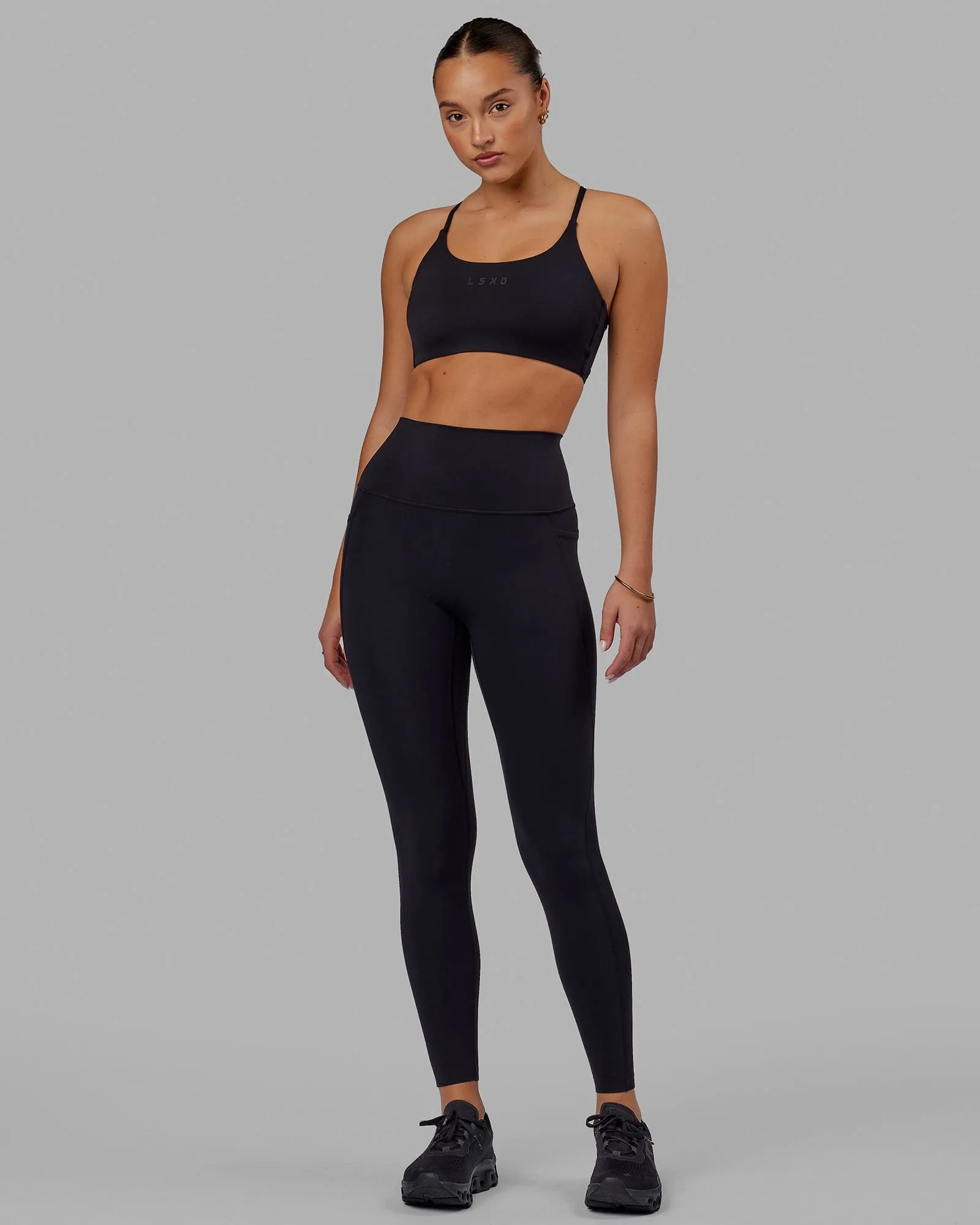 Elixir Full Length Tight With Pockets - Black