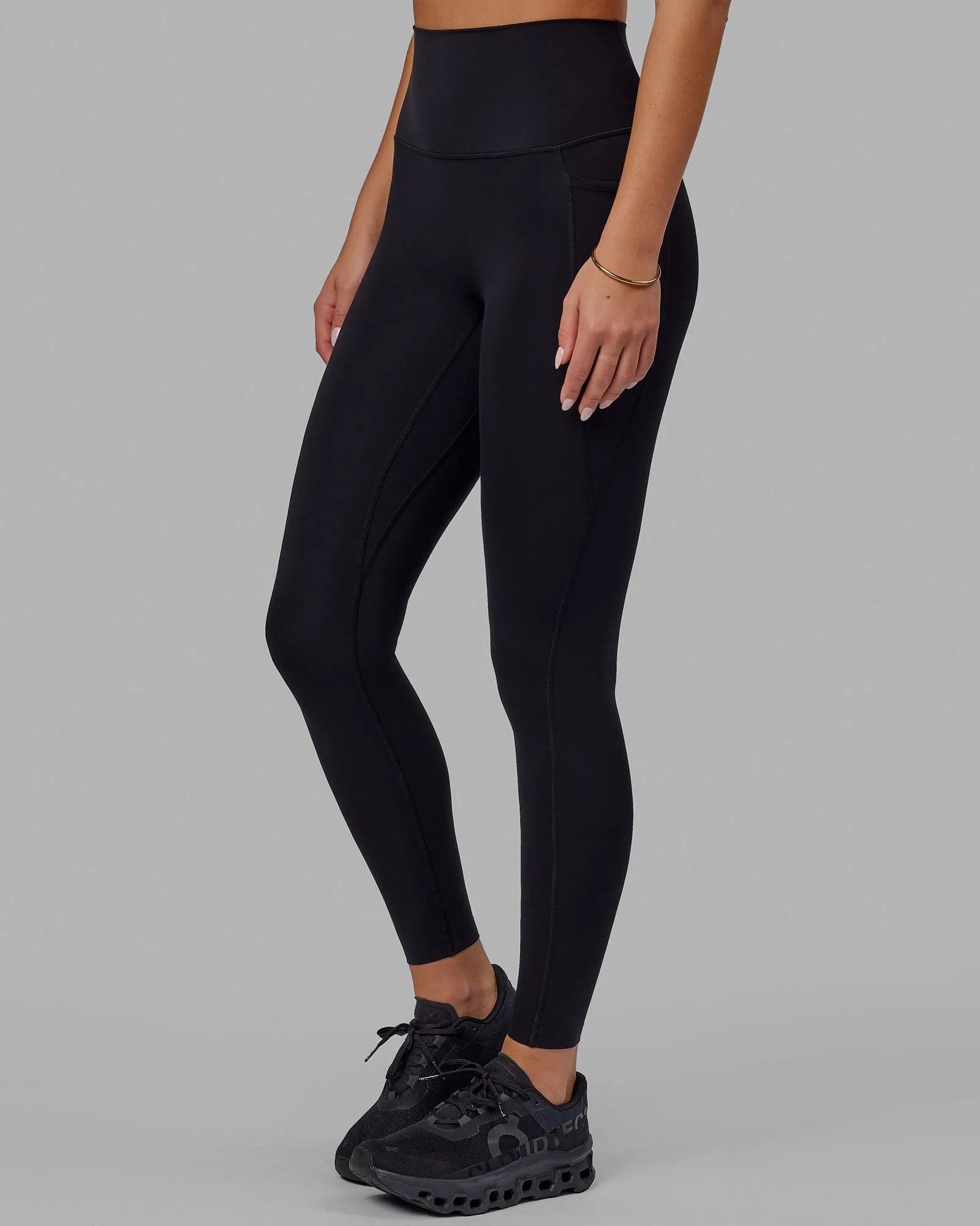 Elixir Full Length Tight With Pockets - Black