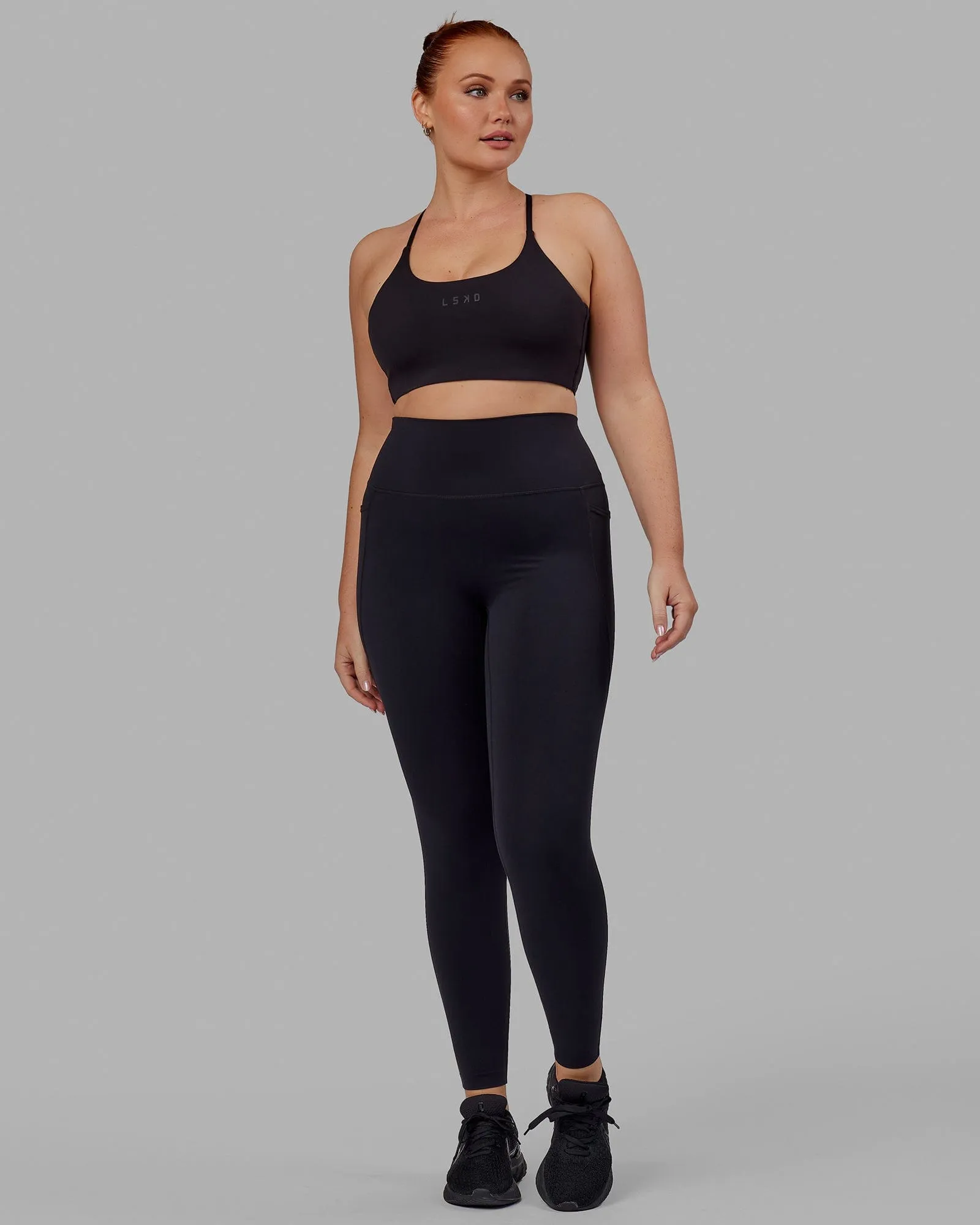 Elixir Full Length Tight With Pockets - Black