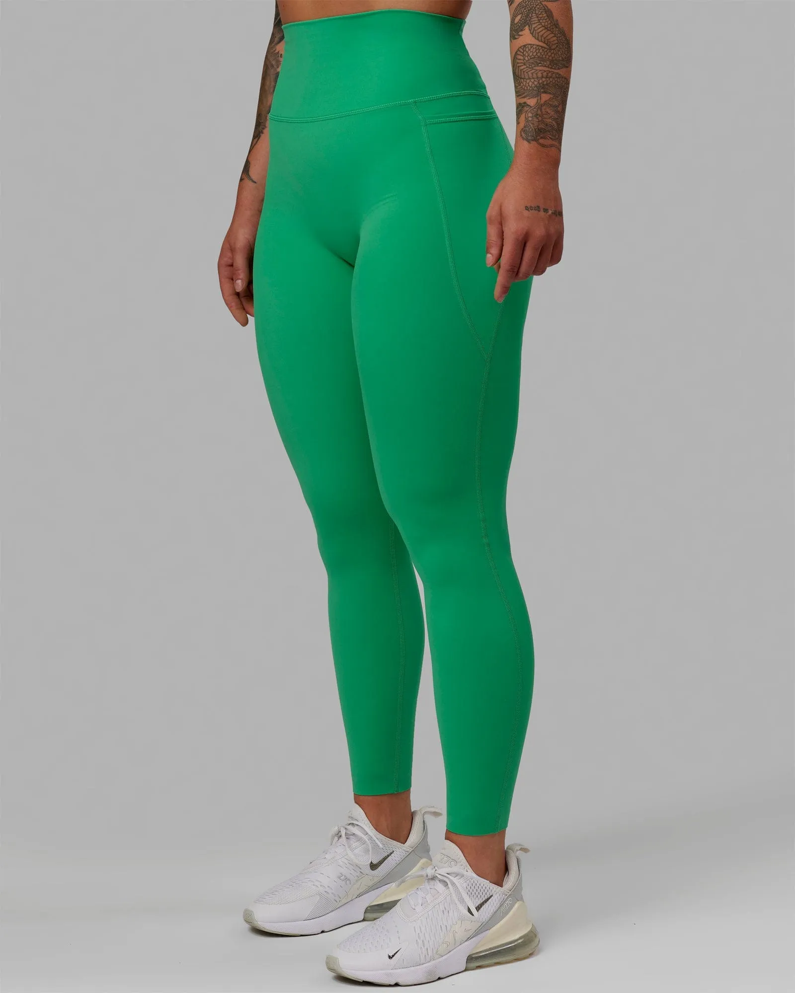 Elixir Full Length Tight With Pockets - Holly Green