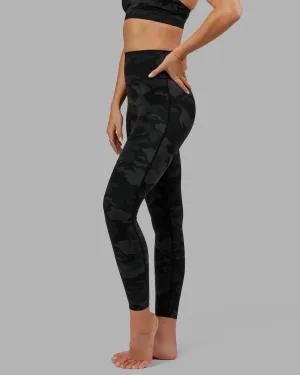 Elixir Full Length Tights - Black Camo