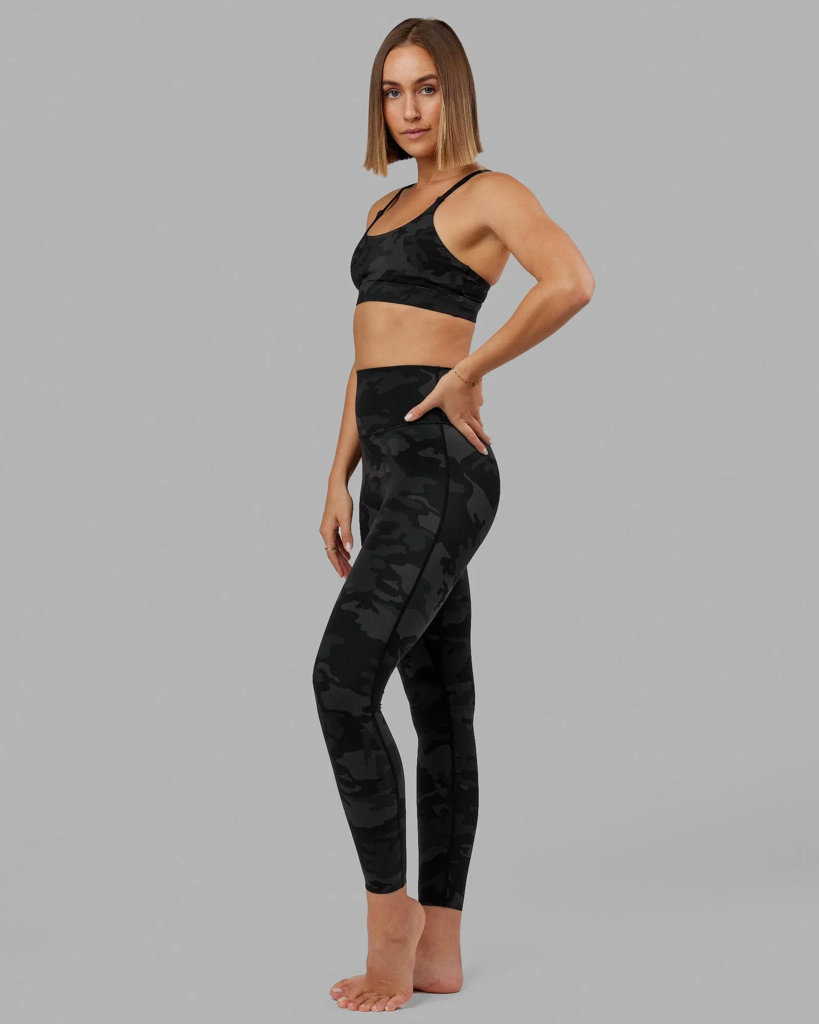 Elixir Full Length Tights - Black Camo