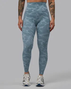 Elixir Full Length Tights With Pockets - Tranquil-Elemental Blue