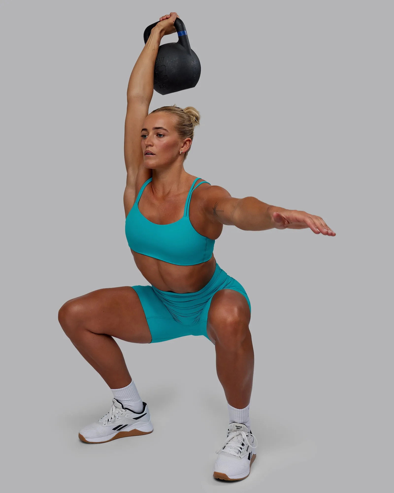 Elixir Mid Short Tight With Pockets - Blue Bird