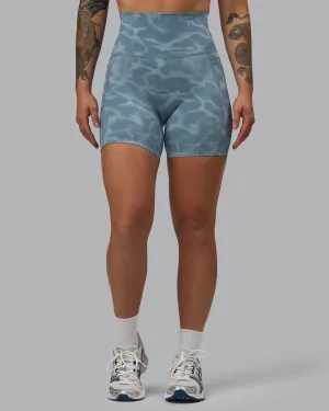 Elixir Mid Short Tight With Pockets - Tranquil-Elemental Blue