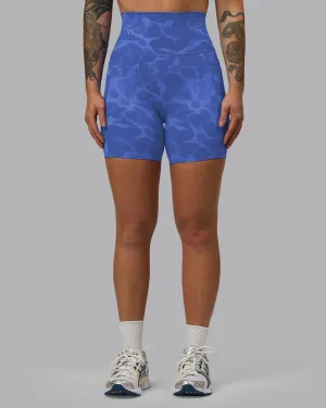 Elixir Mid Short Tight With Pockets - Tranquil-Power Cobalt
