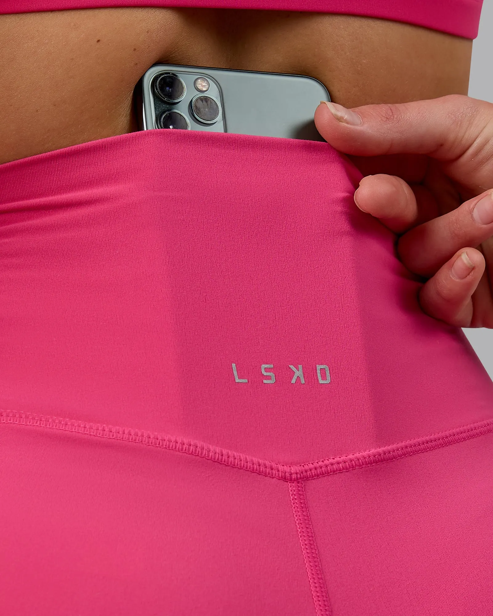 Elixir Mid Short Tights - Pink Flash