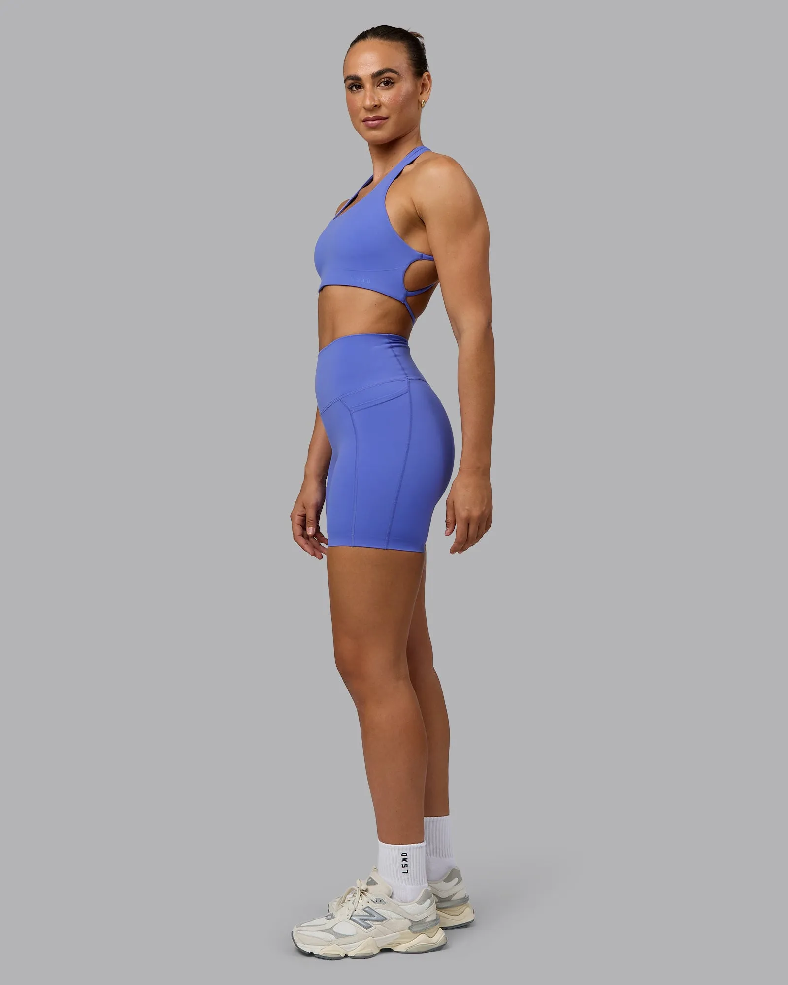 Elixir Mid Short Tights With Pockets - Baja Blue