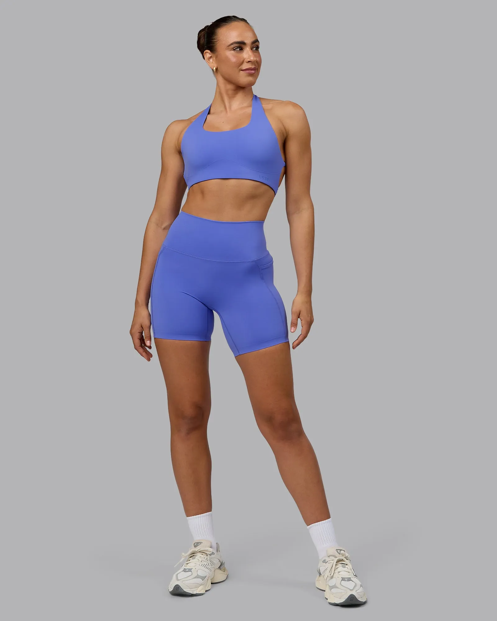 Elixir Mid Short Tights With Pockets - Baja Blue