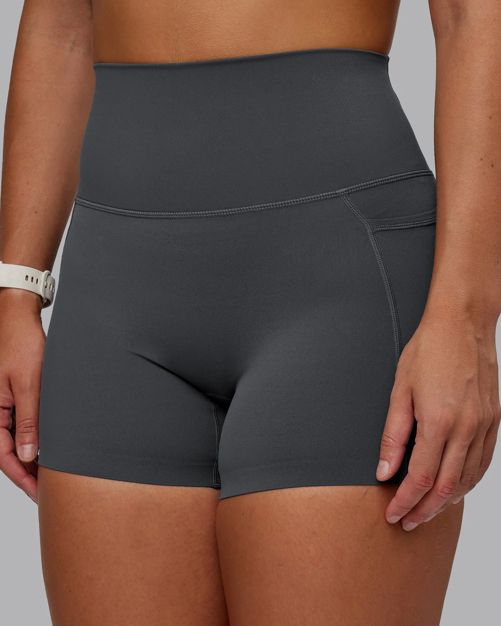 Elixir X-Short Tights With Pockets - Dark Storm